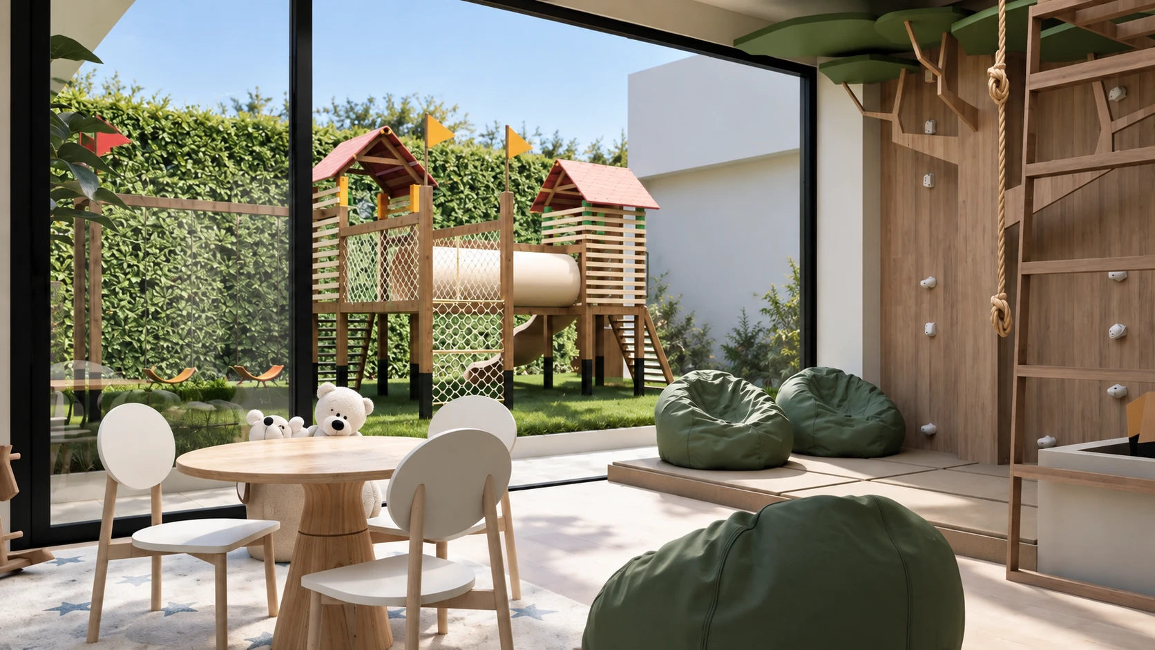 Zona de juegos infantil y salón social